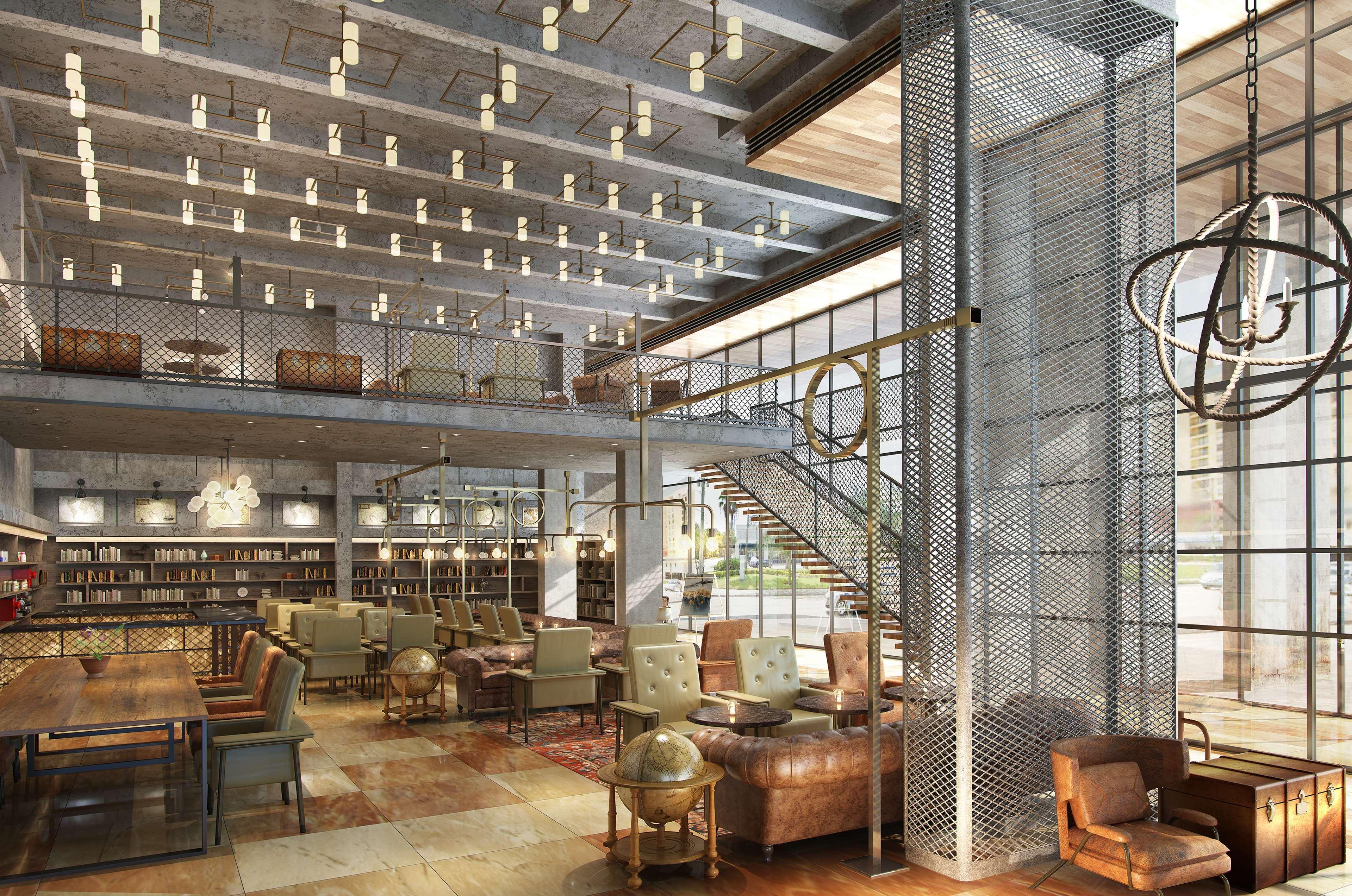 Doubletree By Hilton Dubai M Square Hotel & Residences Exterior photo The interior of the library