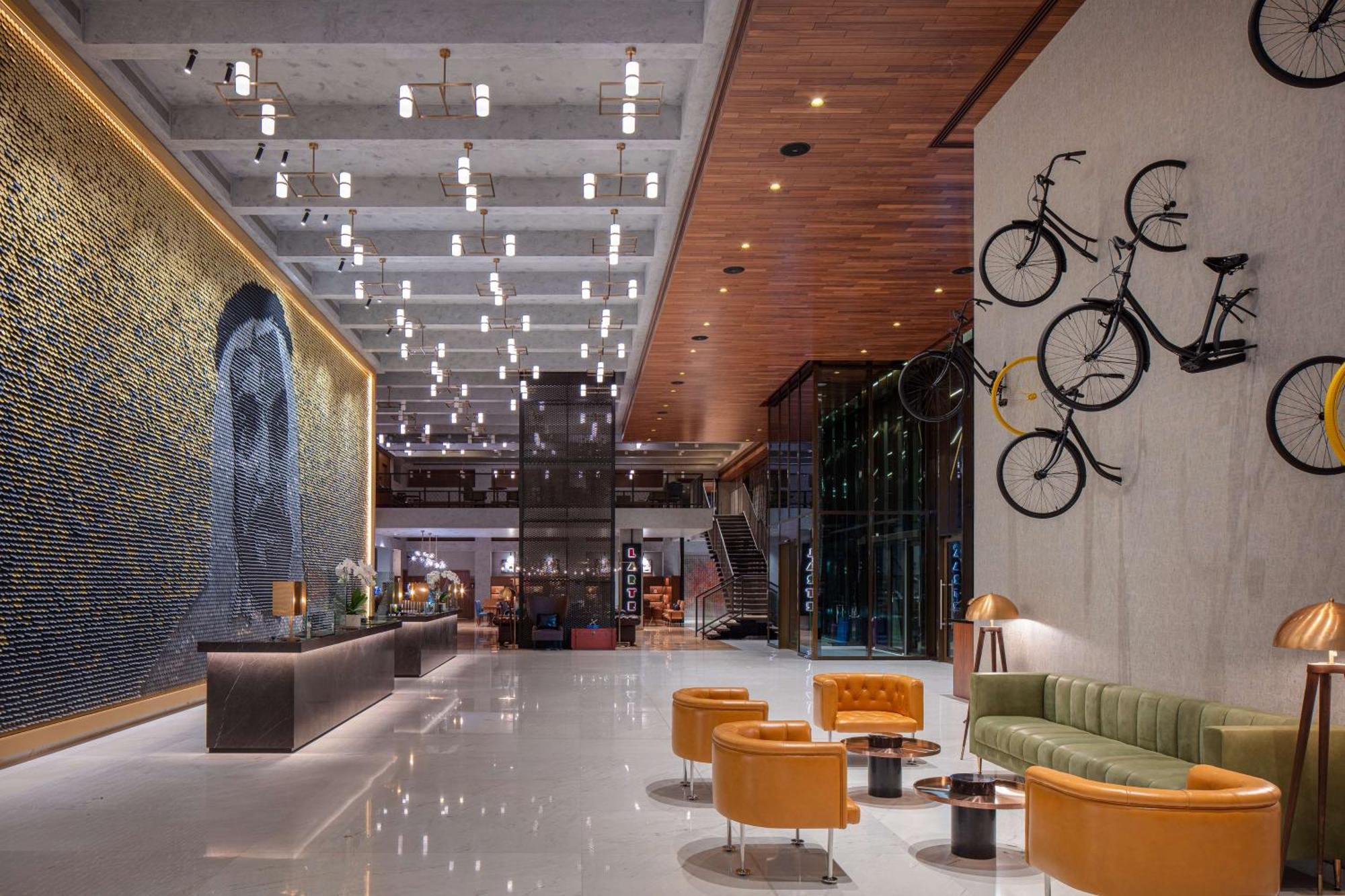 Doubletree By Hilton Dubai M Square Hotel & Residences Exterior photo Lobby
